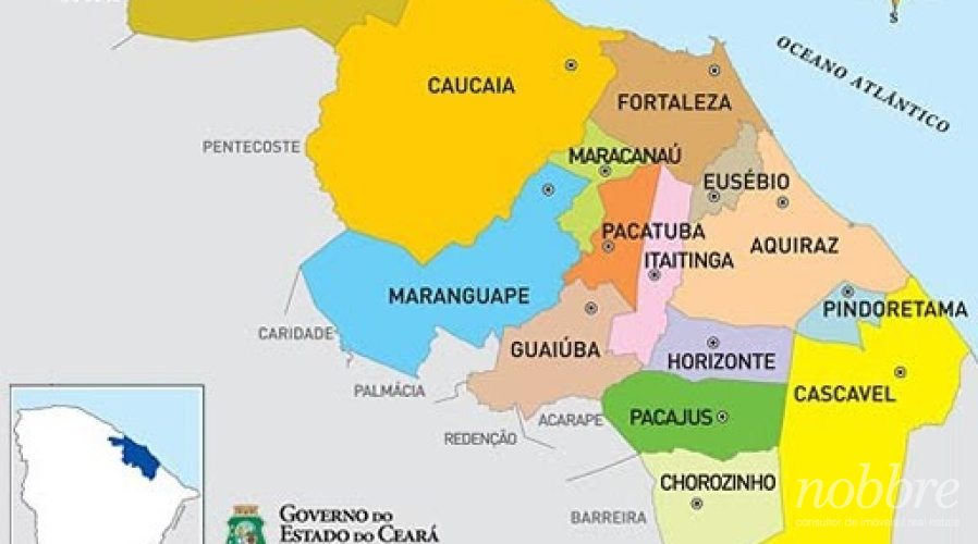Terreno para vender na cidade de Eusébio - opções em várias regiões.